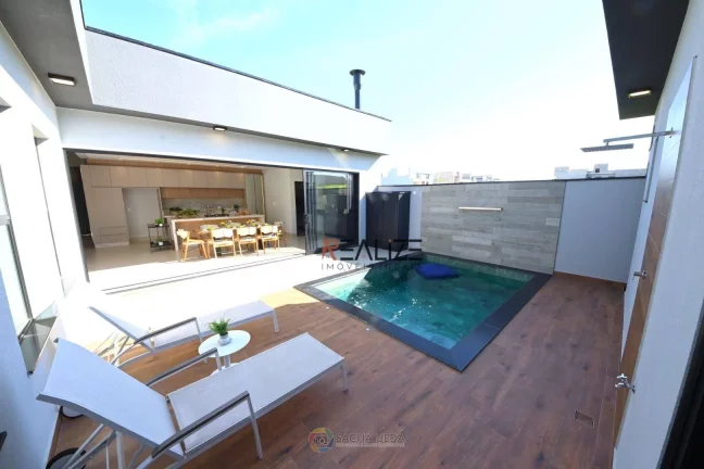 Imagem Casa moderna com 3 suítes e escritório à venda, por R$ 2.100.000 - Condomínio Próximo Parque Ecológico - Indaiatuba/SP