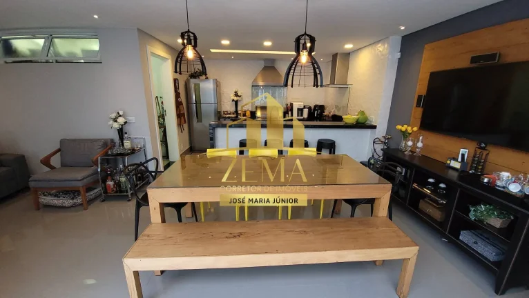 Imagem Sobrado 04 suites, 282 m2, util 224 m2, 04 vagas, Amplo Espaço Gourmet