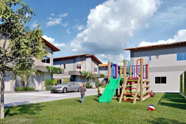 Imagem Casa DUPLEX em construção, 2 dormitórios à venda por R$ 172.237,97 - Condomínio FLOR PARK - Verdecap/Grande Dirceu - Teresina/PI