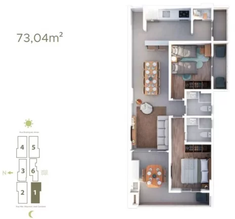 Imagem APARTAMENTO COM 76.26 m² - FORTE - PRAIA GRANDE SP
