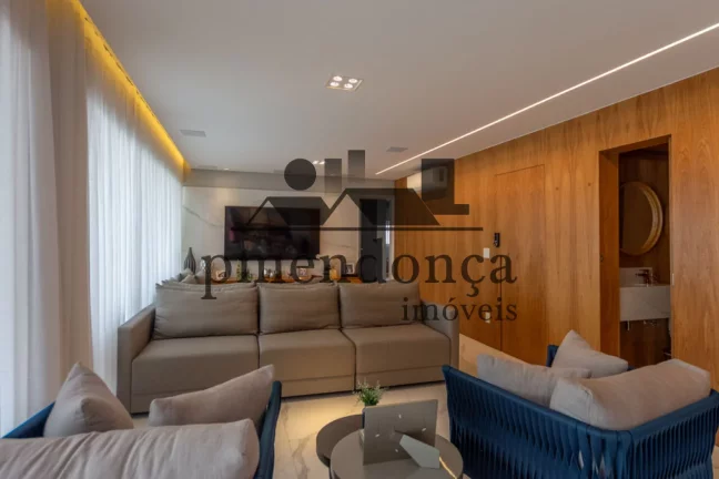 Imagem Belíssimo apartamento em Perdizes com 3 suites e 4 vagas, 172m² mobiliado.