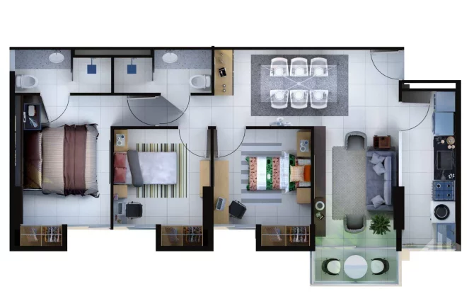 Imagem ÚLTIMA UNIDADE: apartamento em construção, 3 dormitórios à venda por R$ 444.398,00 - Edifício VOLPI ART RESIDENCE - Planalto - Teresina/PI