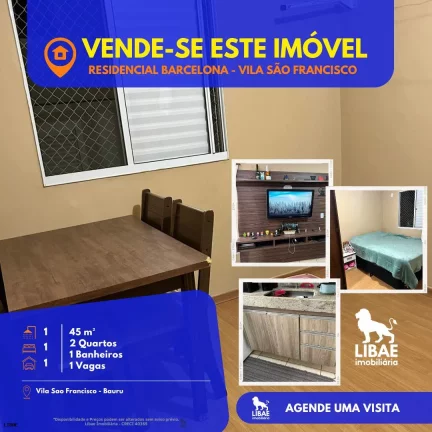 Apartamento para Venda em Bauru / SP no bairro Vila Santista