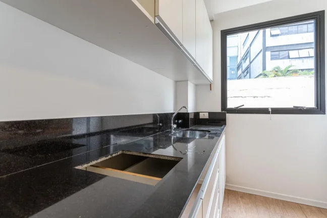 Imagem Apartamento 30M², 1Q, 1 Banheiro, 1 Vaga, Piscina, Academia, Churrasqueira, Salão de Festas.