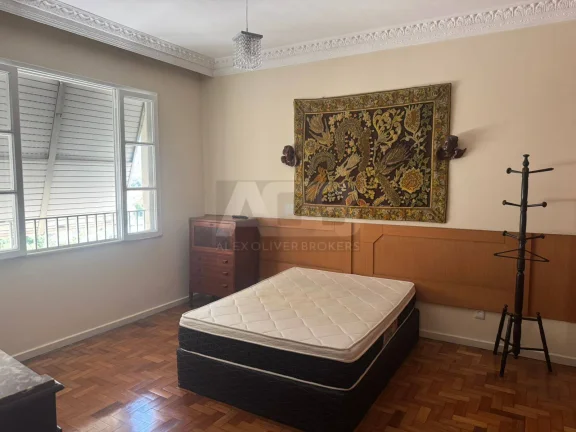 Imagem Apartamento mobiliado para alugar no Flamengo, 189m², 3Qtos, de frente.