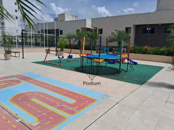 Imagem Apartamento de porteira fechada com varanda / sacada gourmet e vista para o mar da praia do Bessa /Aeroclube - AP2315