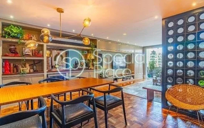 Imagem Excelente apartamento com 175m² no Jardim América. Amplo living para dois ambientes e varanda espa...