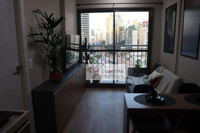 Imagem Apartamento com 1 dormitório para alugar, 27 m² por R$ 5.000,00/mês - Vila Olímpia - São Paulo/SP