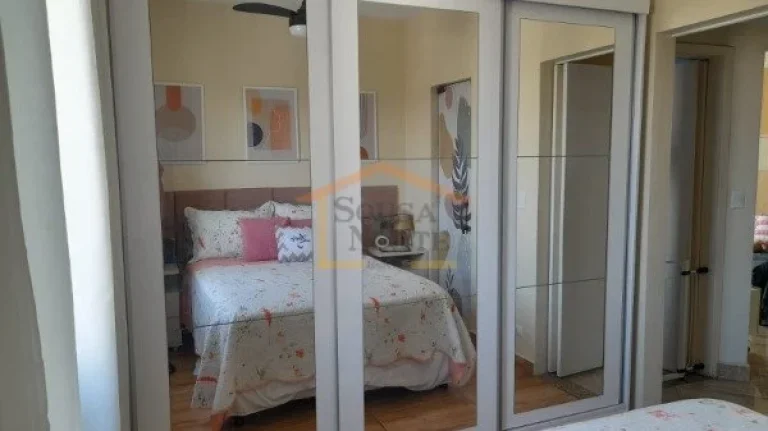 Imagem Apartamento com 3 dormitórios, sendo 2 no piso inferior e 1 no piso superior, 3 banheiros, sala par...
