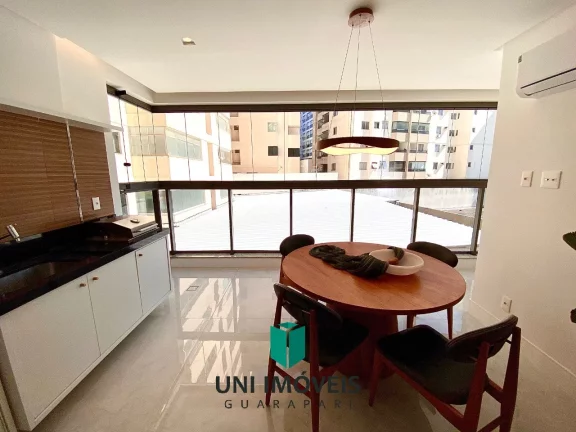 Imagem Apartamento decorado beira mar alto padrão 4 suítes com 3 vagas de garagem a venda na Praia do Morro - Guarapari/ES
