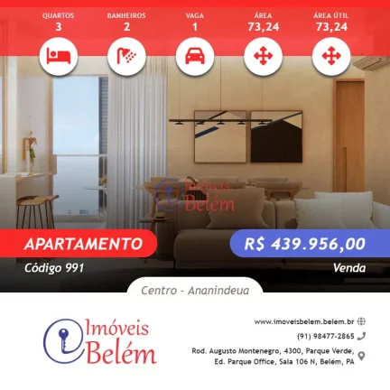 Imóveis Belém Vende Parque Futuro Apt 3/4 em Ananindeua