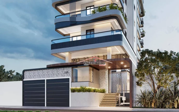 Imagem Apartamento com 1 dormitório à venda, 48 m² por R$ 438.782,00 - Vila Guilhermina - Praia Grande/SP