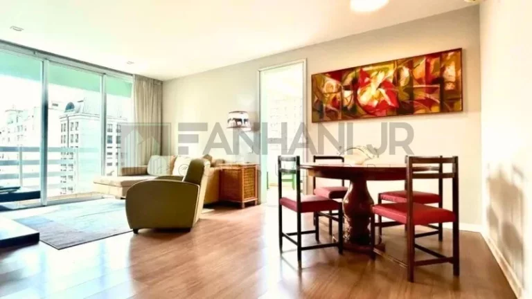 Imagem Apartamento mobiliado para Locação no Jardim Paulista, São Paulo-SP: 2 Quartos, 2 Suítes, 2 Salas, 3 Banheiros, 2 Vagas de Garagem, 120 m².