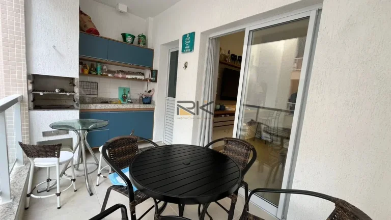 Imagem APARTAMENTO PRAIA GRANDE com 2 dormitórios sendo 1 suíte,1 vaga de garagem,varanda gourmet com churrasqueira,sala 2 ambientes