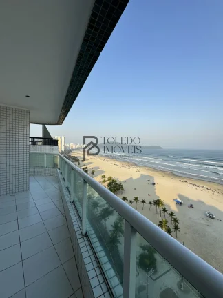Imagem Apartamento Frente mar com 3 Dormitórios sendo 2 suítes na Guilhermina - Praia Grande