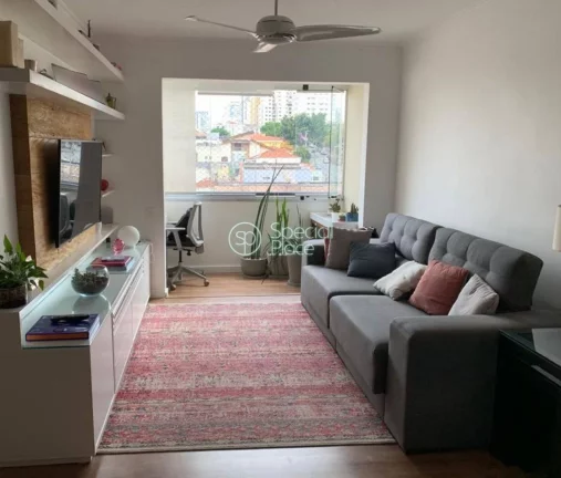Imagem Ótimo apartamento com 96m², living integrado com a varanda envidraçada, sala de jantar, lavabo, 0...