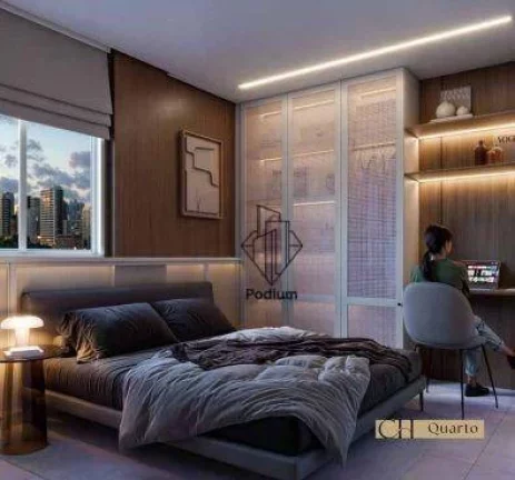 Imagem Flats com 01 quarto e varanda a 350m da Praia do Cabo Branco