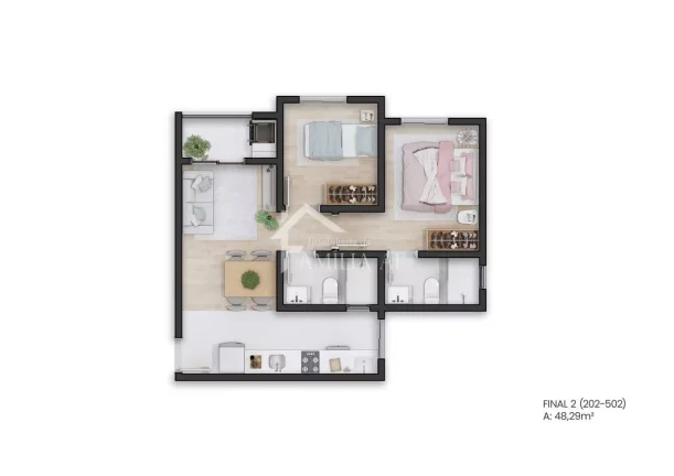 Imagem Apartamento Home Clube no Itaum