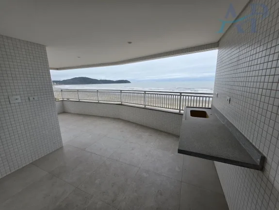 Imagem Apartamento na Guilhermina com 2 Dormitórios Frente Mar em Praia Grande