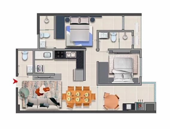 Imagem Adonai - Apartamento à venda no bairro Jardim Dourado - Porto Belo/SC