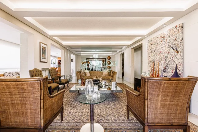Imagem Excelente apartamento com 400m² no Morumbi, living super espaçoso integrado ao home theater e à s...