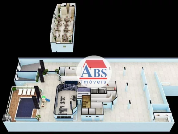 Imagem Apartamento com 2 dormitórios à venda, 69 m² por R$ 429.000,00 - Tupi - Praia Grande/SP