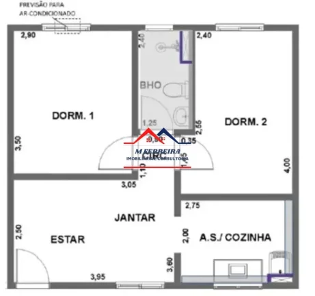 Imagem Apartamento com 2 Quartos à Venda, 45 m² em Campestre - Piracicaba