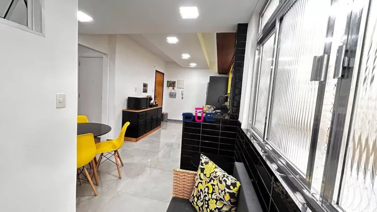 Imagem Apartamento com 3 dormitórios à venda, 102 m² por R$ 640.000 - Ponta da Praia - Santos/SP