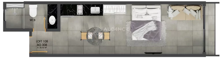 Imagem Flat - 47,94 m² - Intermares, Cabedelo/PB
