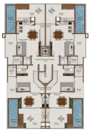 Imagem Marlim Branco - Apartamento à venda no bairro Mariscal - Bombinhas/SC