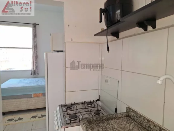 Imagem KIT NA OCEAN PRAIA GRANDE QUARTO DOIS AMBIENTES COM COZINHA BANHEIRO SOCIAL AREA DE SERVIÇO INTERFONE