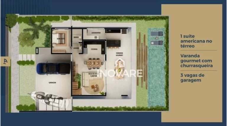 Imagem Casa com 3 dormitórios à venda - Lago das Brisas - Buriti Alegre/GO