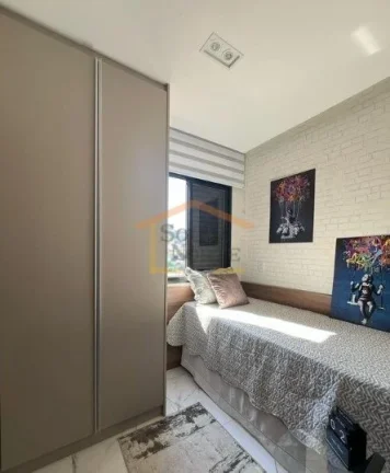 Imagem Apartamento novo, nunca habitado, com 2 dormitÃ³rios com armÃ¡rios, cozinha americana equipada (armÃ...