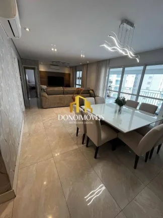 Imagem Apto venda 3 suítes vista piscina, 155m Cond Domo Life Centro SBC SP