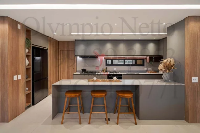 Imagem Apartamento no Brooklyn,Mobiliado Porteira fechada.3 Suites, 3 Vagas de Garagem