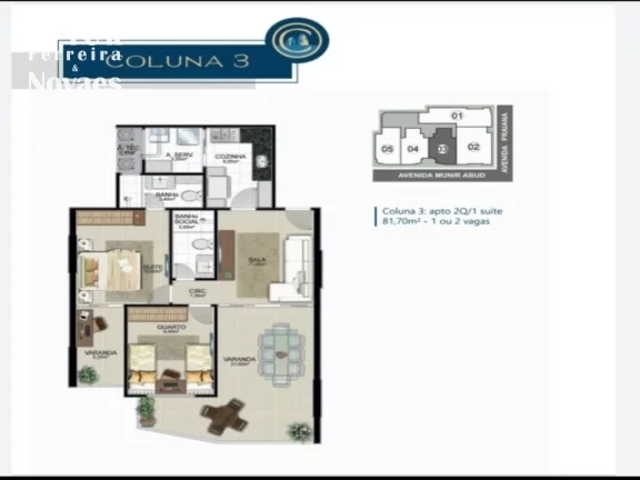 Imagem Lançamento na Praia do Morro Guarapari-ES; Apartamento de 2 ou 3 quartos 3 quartos sendo 2 Suites com 2 vagas de garagem 2 quartos com 1 ou 2 vagas