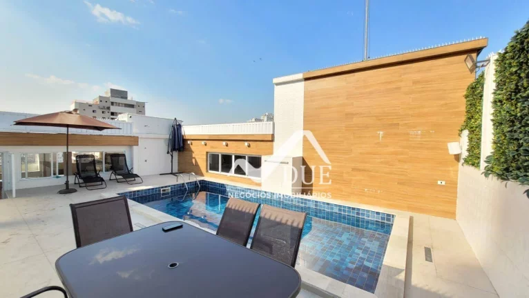Imagem Cobertura com 3 dormitórios à venda, 322 m² por R$ 2.200.000,00 - Pompéia - Santos/SP