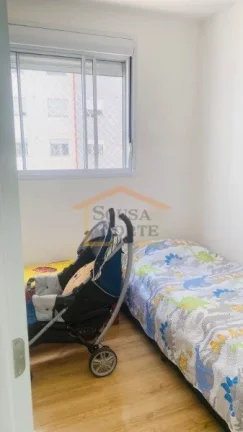 Imagem Apartamento com 43 m², com 2 dormitórios, sala de estar e jantar integradas, cozinha funcional e s...