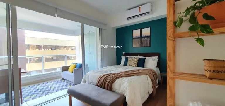 Imagem Excelente oportunidade: Apartamento para venda ou locação na Consolação, São Paulo-SP - 1 quarto, 1 suíte, 1 banheiro, 1 vaga - 35,00 m².