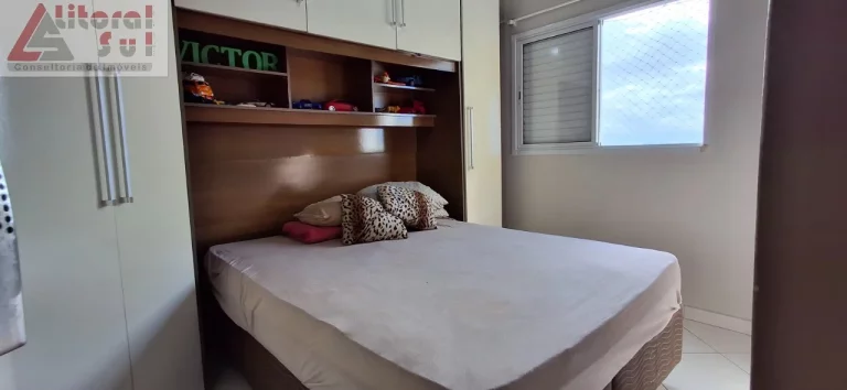 Imagem Apartamento à venda na Vila Assunção, Praia Grande-SP: 1 quarto, 1 sala, 1 banheiro, 1 vaga, 42m² de área!