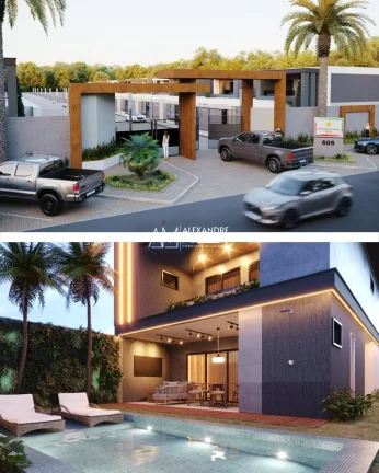 Imagem RESIDENCIAL SOLARIS VITA, CASAS DUPLEX, EUSÉBIO. 191M². 3 SUÍTES.