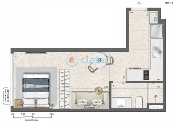 Imagem Studio à venda 1 Quarto 27.7M Gávea Rio de Janeiro - RJ | Parque Sustentável da Gávea - Residencial - Fase 2