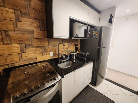 Imagem Apartamento de 2 dorms (suíte), 1 vaga com churrasqueira à carvão no condominio Exuberance Club