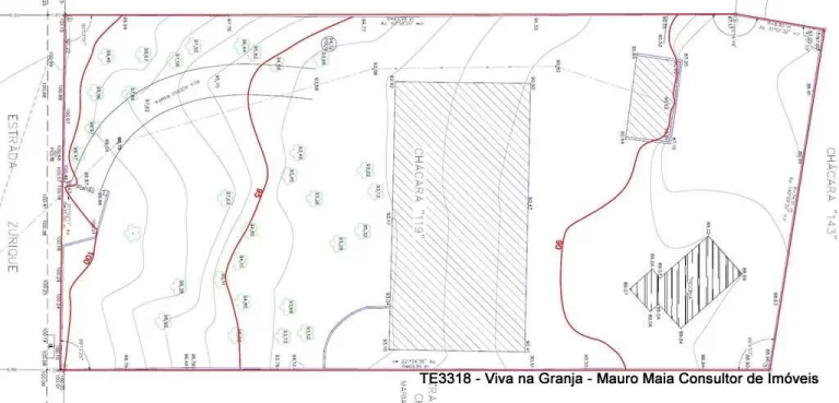 Imagem Chác. do Refúgio (LOTE) Est Zurique AT: 2.532 m² - ZUM (Zona Uso Misto)