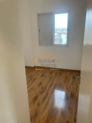 Imagem Apartamento 45m², 1 suíte, sala 2 ambientes, sacada, armários na cozinha e banheiro, área de ser...