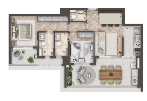 Imagem Apartamento em Brooklin Novo - São Paulo SP