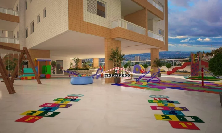 Imagem Apartamento à venda, 57 m² por R$ 438.000,00 - Boqueirão - Praia Grande/SP