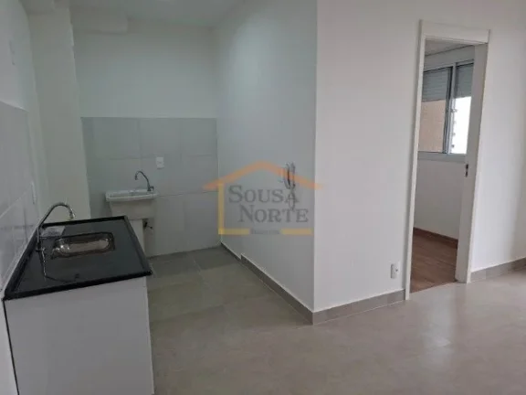 Imagem Apartamento, 2 dormitórios, 1 banheiro, sacada, sala integrada com cozinha, area de serviço. Imóv...