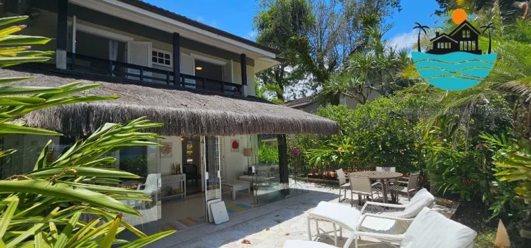 Imagem Casa para alugar em condomínio fechado pé na areia com vista ao mar em Juquehy, com 4 suítes, - Acomodação máx. 10 pessoas | Juquehy Imobiliária