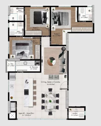 Imagem APARTAMENTO RESIDENCIAL em Porto Belo - SC, Perequê